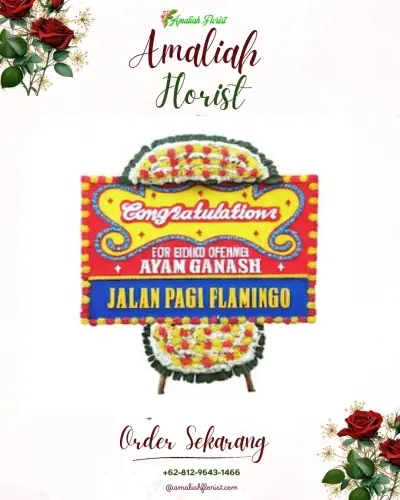 Bunga Papan Congratulation di Kampung Olo